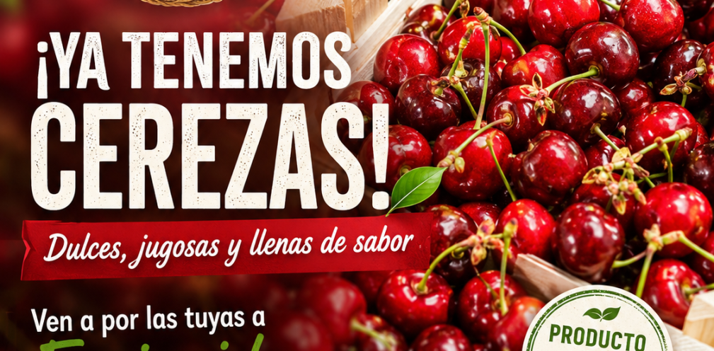 Ya tenemos cerezas en Frujuaida